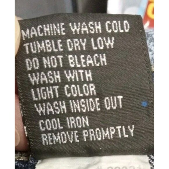 Lion Dynasty Women's Jeans Size 12 Slim Distressed Paint Made In Egypt Blue - Picture 14 of 14